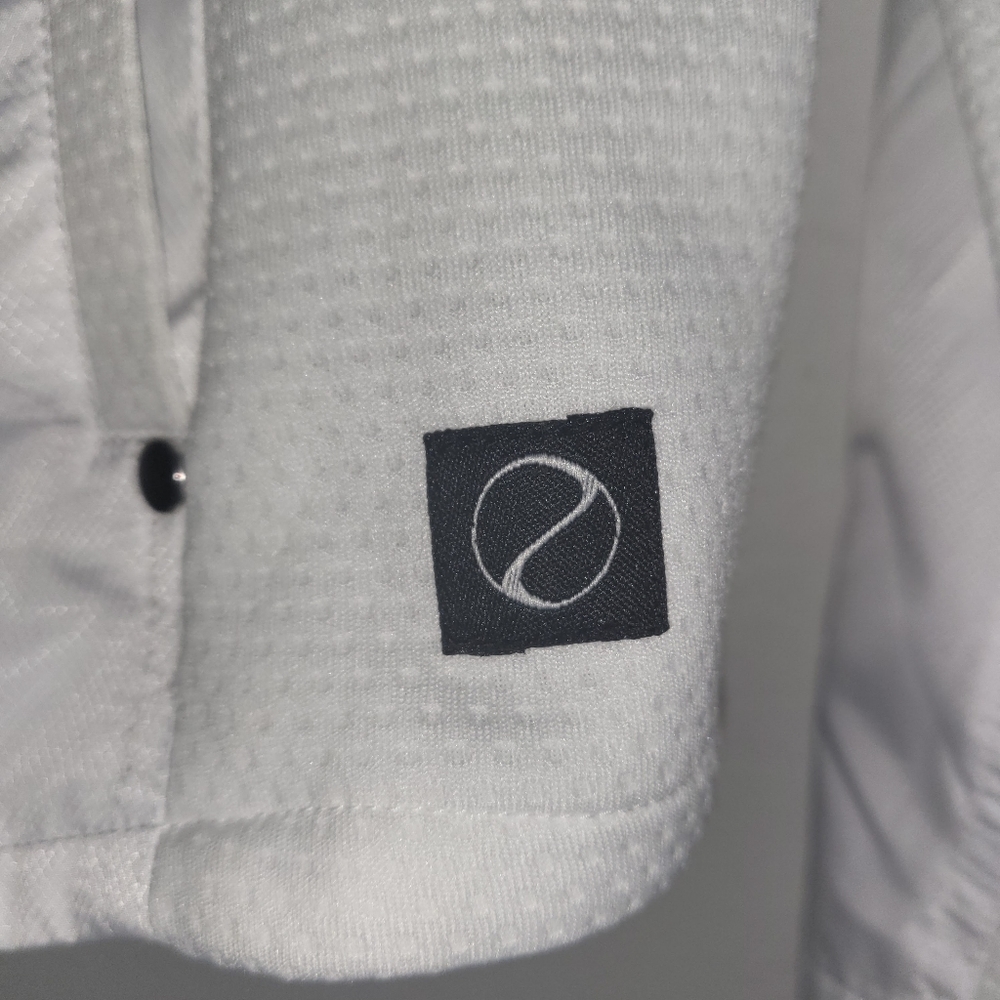 White Athletic Jacket Size Medium - image 3